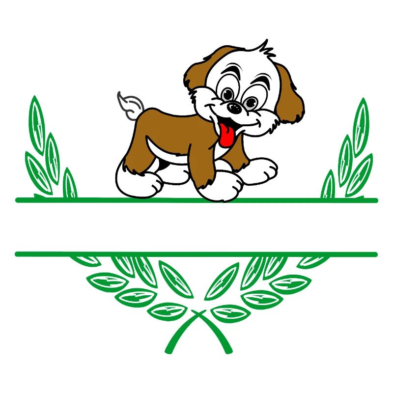 Doggie Laurel Wreath with Namespace