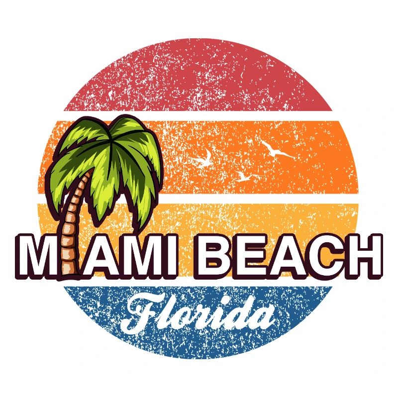 Coucher de soleil à Miami Beach en Floride