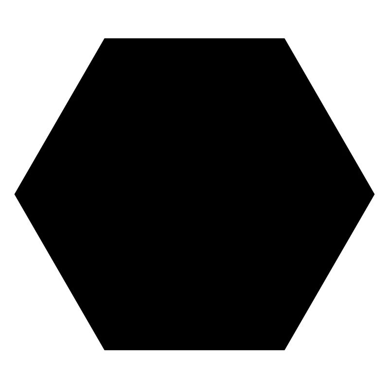 Schwarzes Sechseck