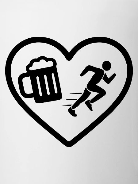 Heart Beer Running Humor
