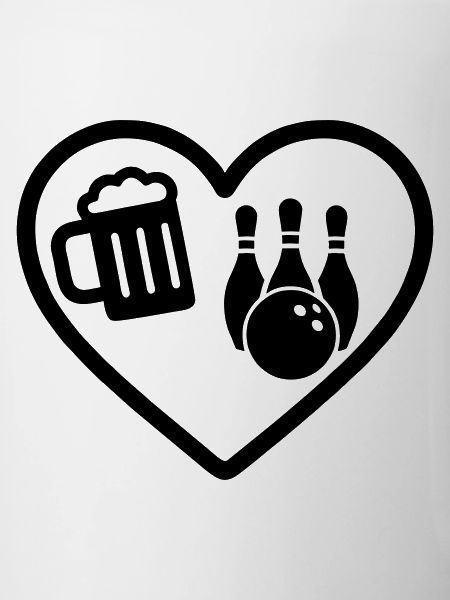 Heart Beer Bowling Humor