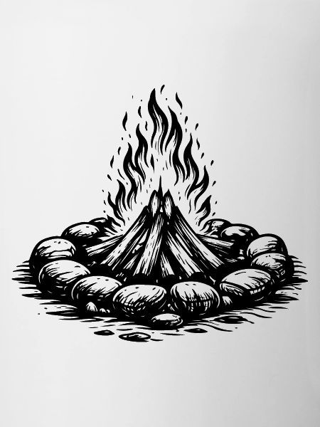 Campfire Icon Firewood