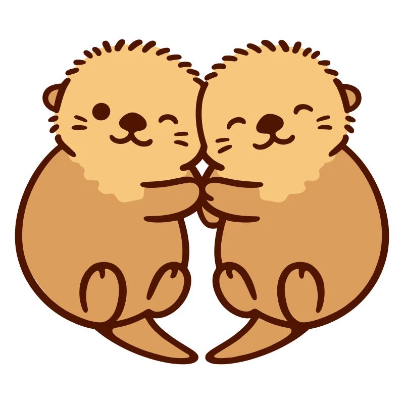 otter hug