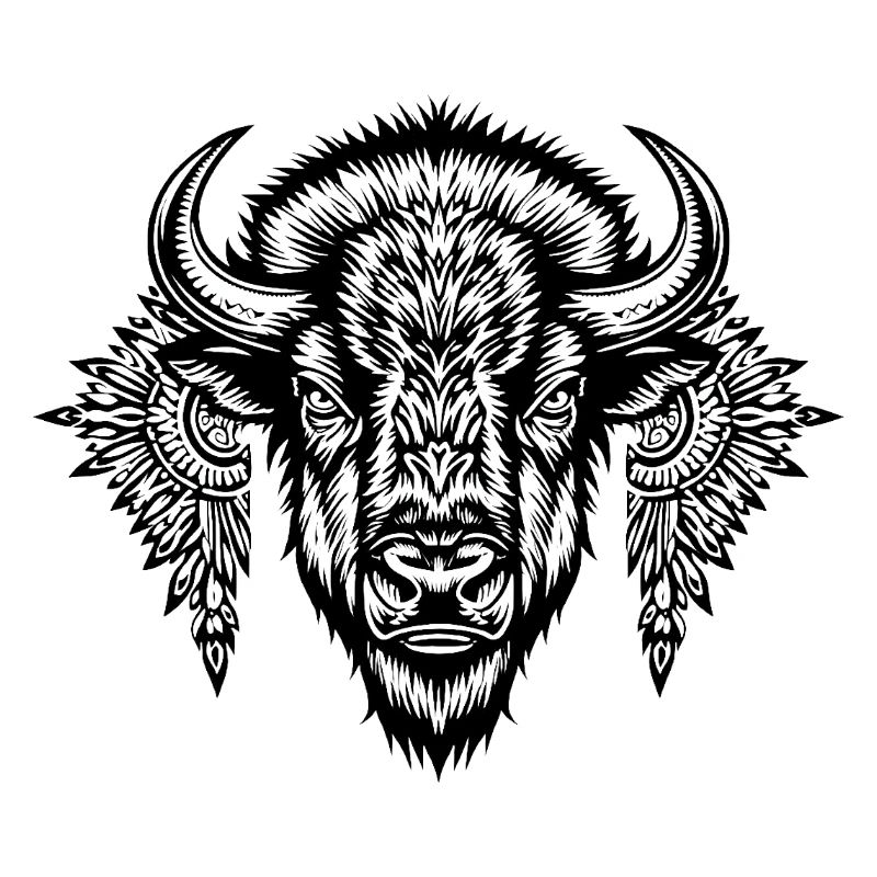Ornamental Bison Glyph