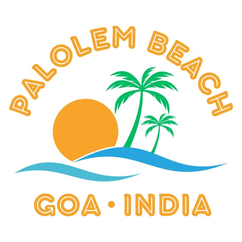 Palolem Beach Goa India Coucher de soleil