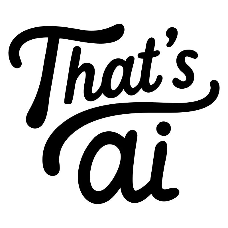 "That's AI" Handwritten Typography