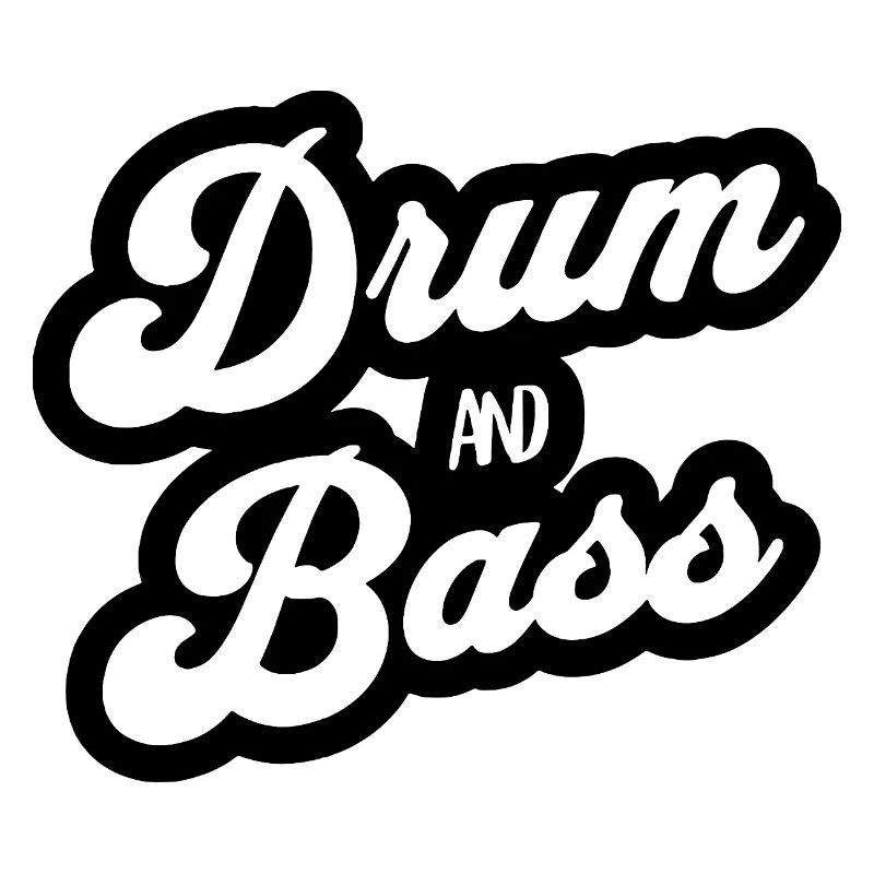 Drum and Bass Script Logo