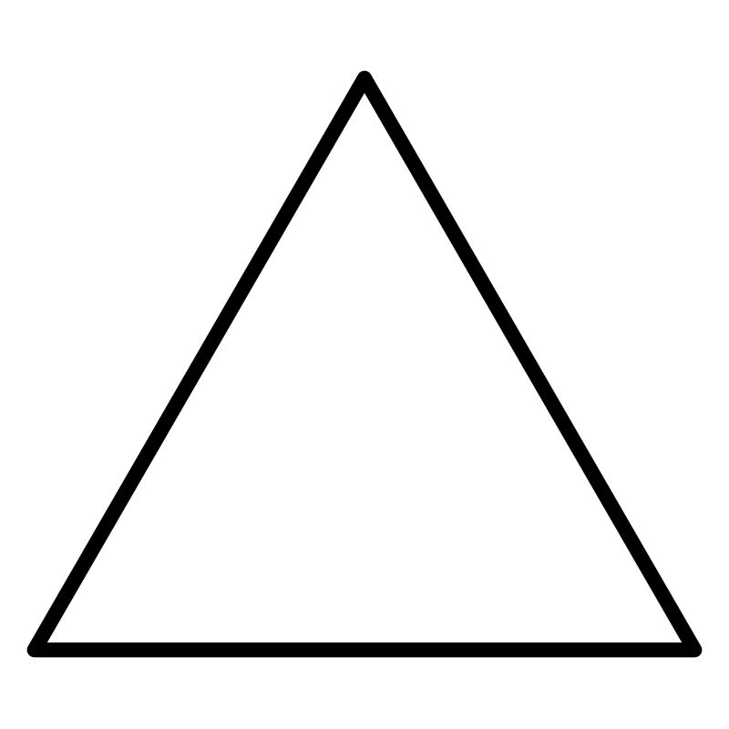 Triangle symbolique équilatéral