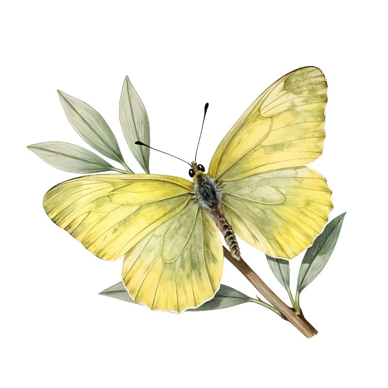 Papillon citron (Gonepteryx rhamni)