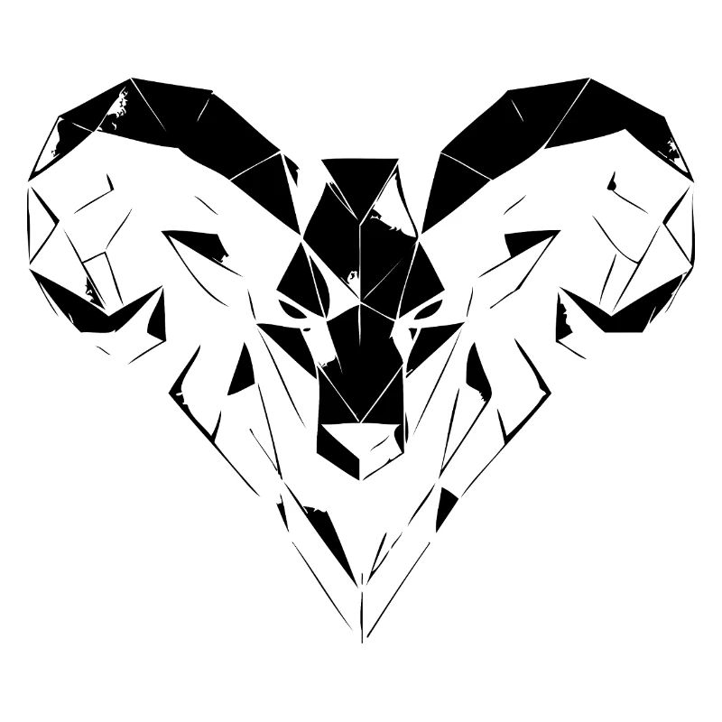 Geometric Ram – Strength & Courage
