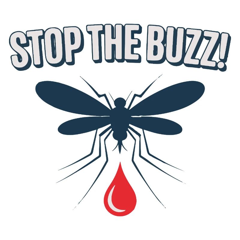 Stop the Buzz Mosquito Blood Drop
