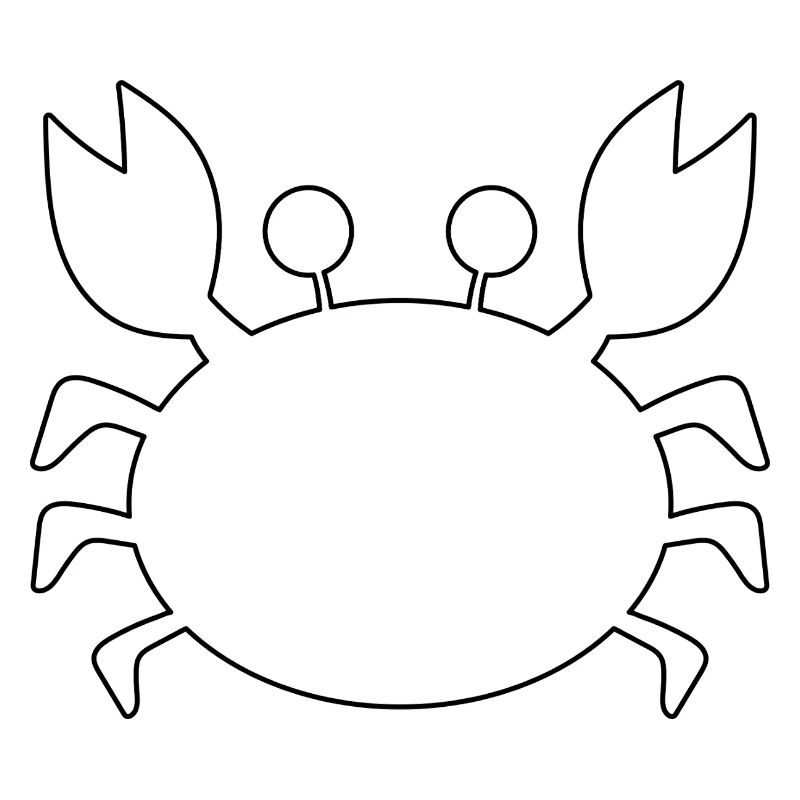 Contour du crabe
