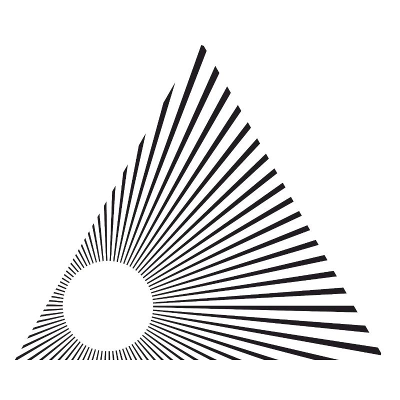 Sunburst Lines Triangle