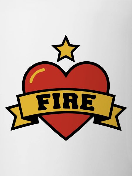 Fire Brigade Heart Fire Crest
