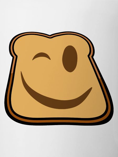Winkender Toast Cartoon