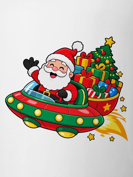 Weihnachtsmann im UFO