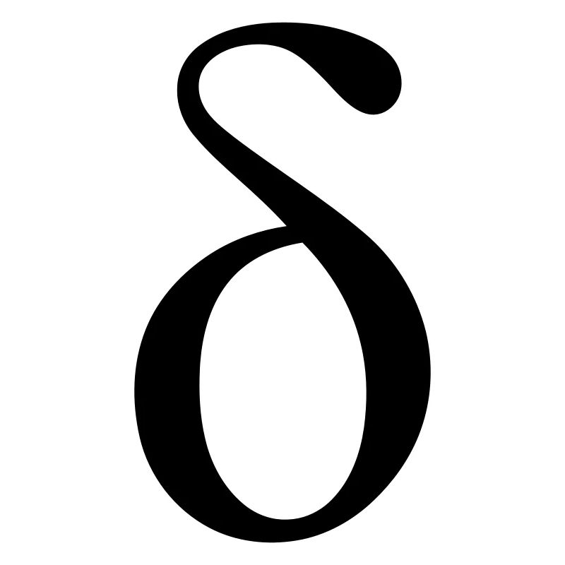 griechischen Buchstaben Delta