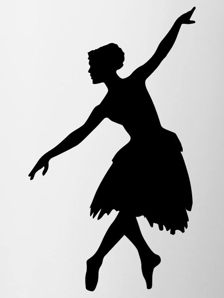 Vector Ballet dancer Silhouette