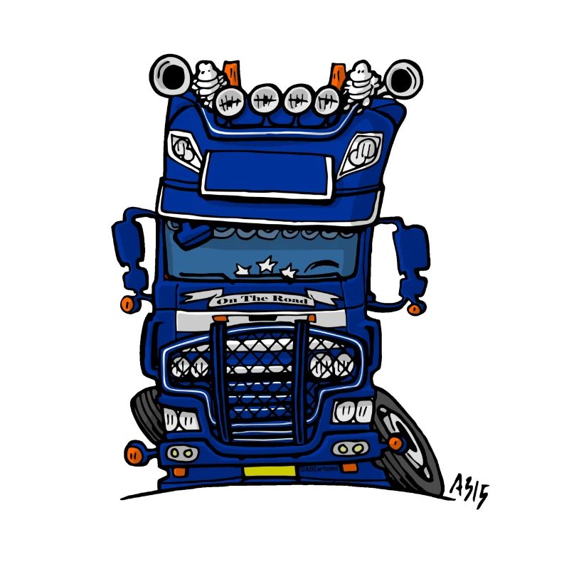 0613 daf fx auf der Straße blau