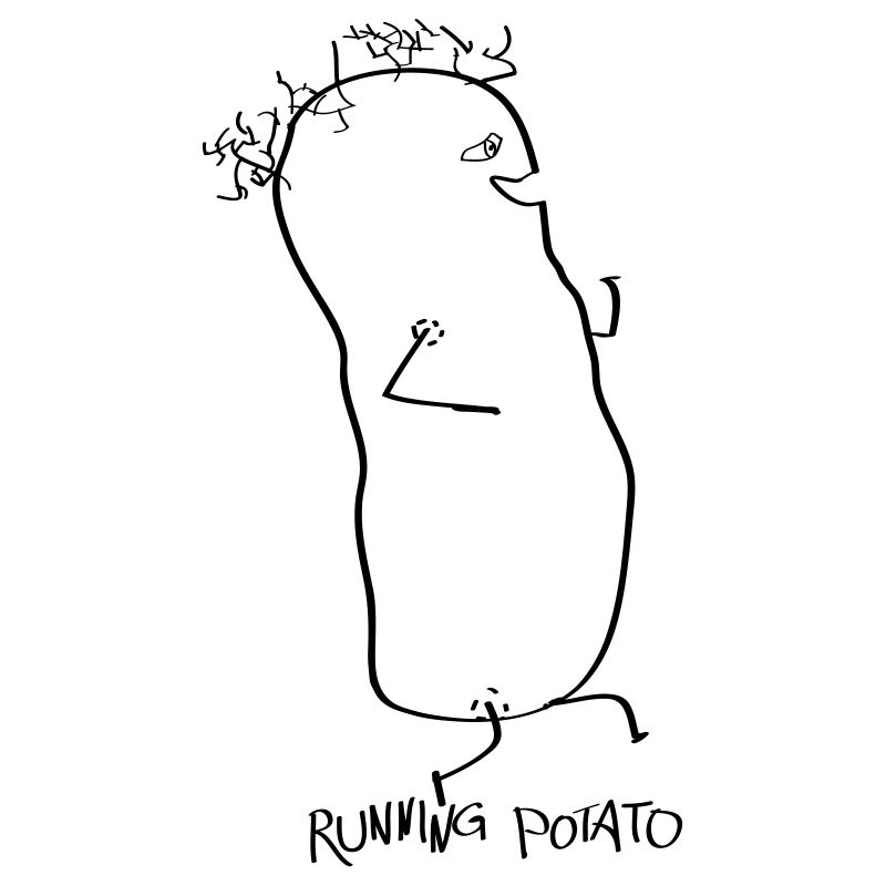 Running Potato superfruit vegetable potato ingenious
