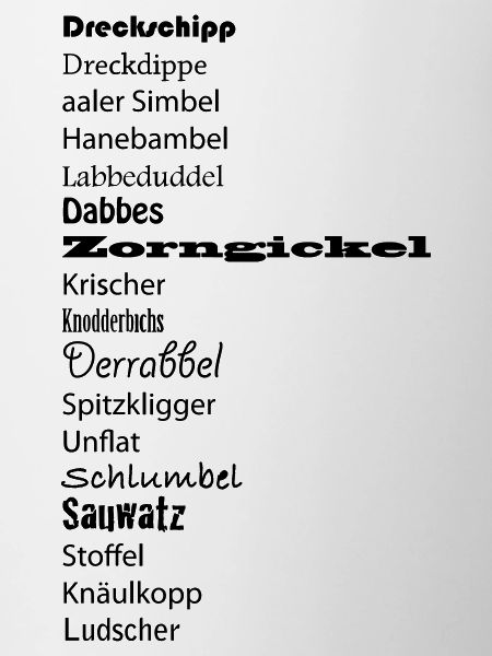 Hessische Schimpfwörter