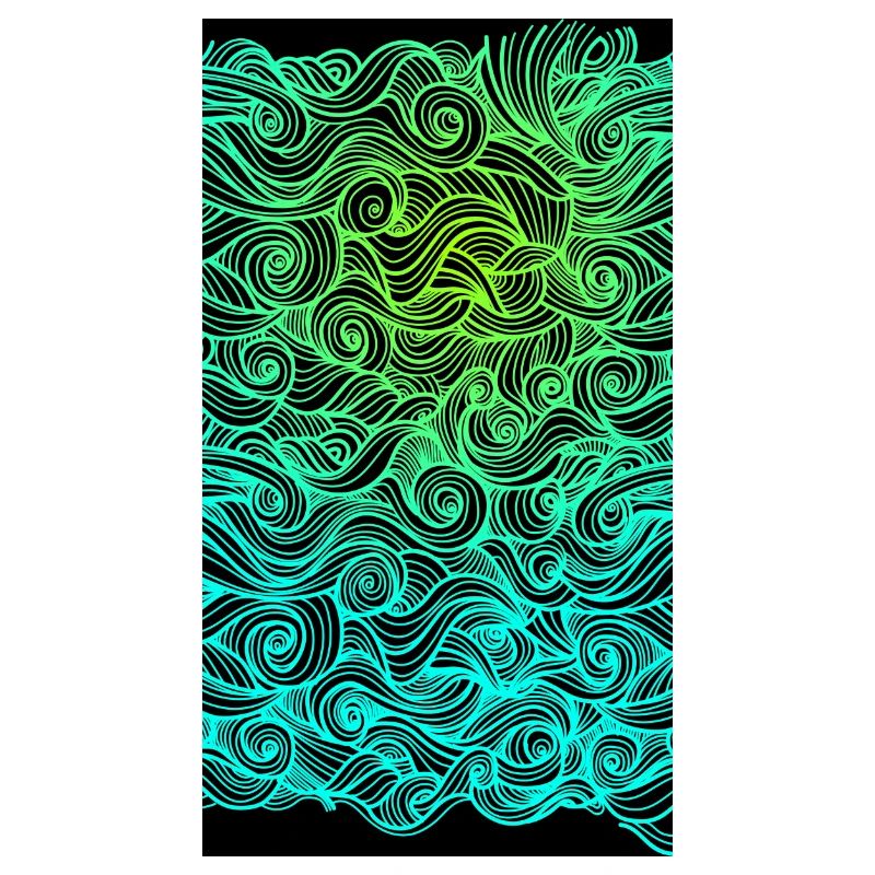 Psychedelic swirl geometric wave pattern