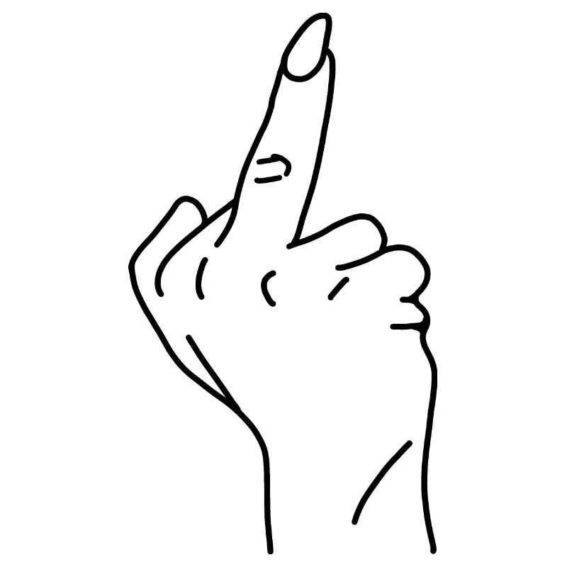Middle finger
