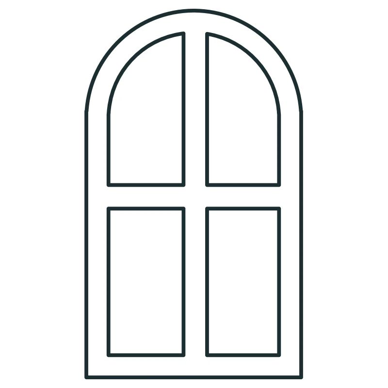 Arch window open