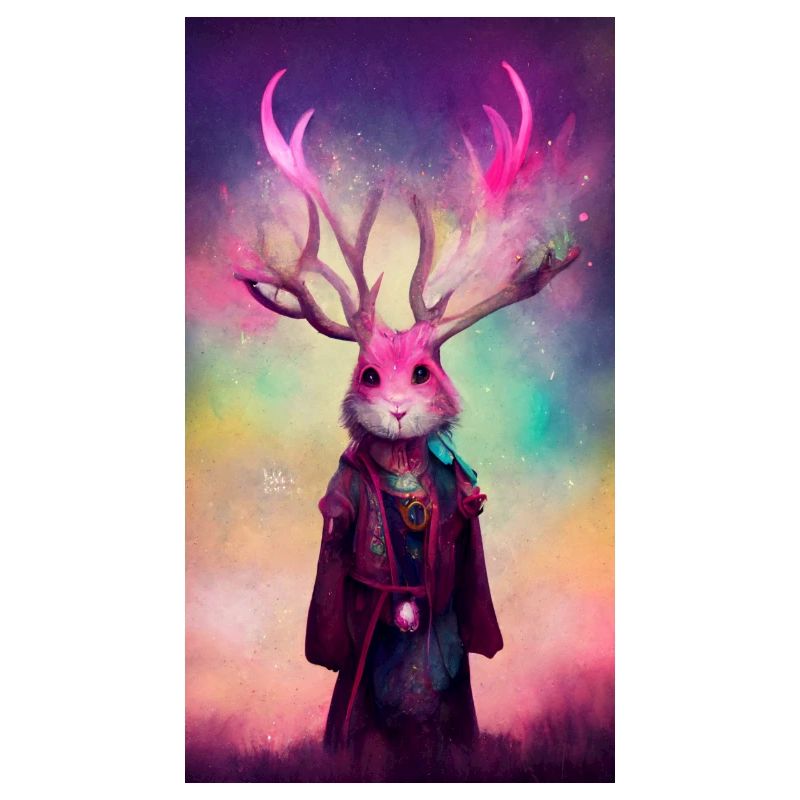 Le lapin-cerf mage