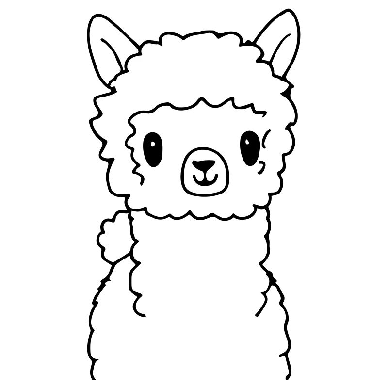 Bébé Lama Bébé Alpaga Drôle