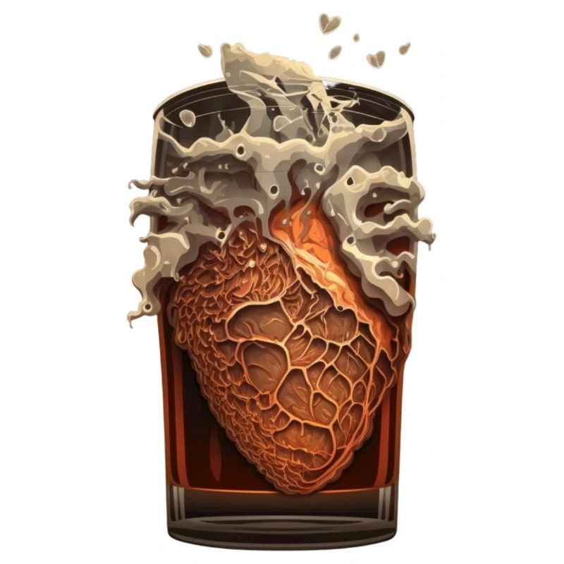 Bier Herz Liebe Bierglas