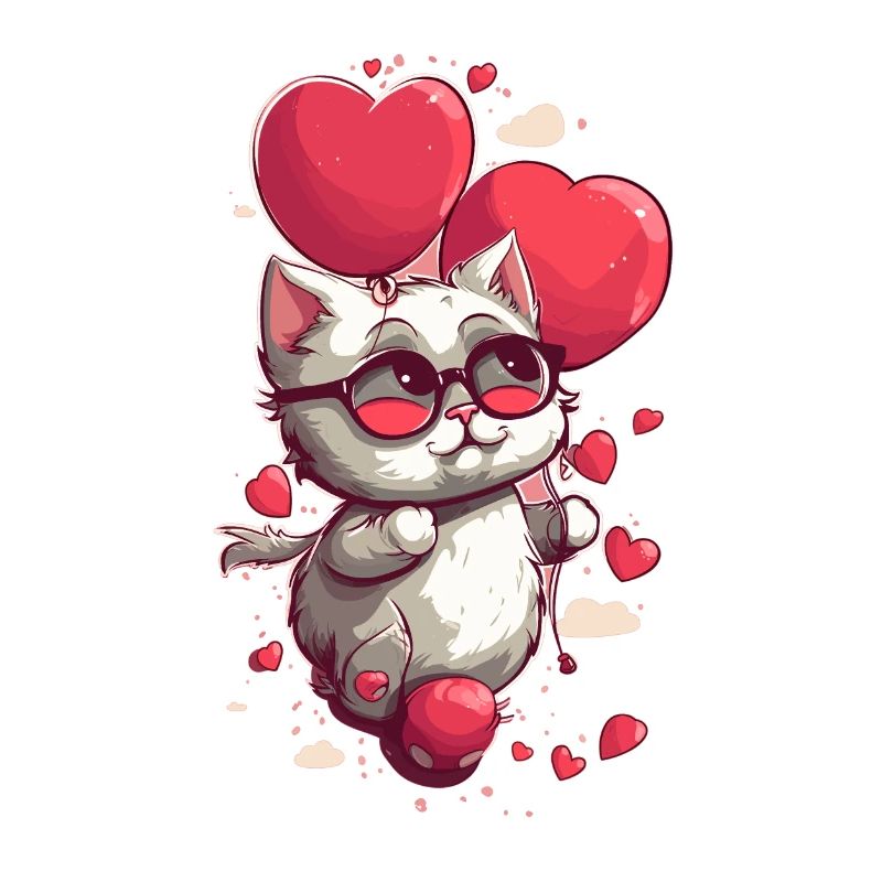 Chibi Love Cat