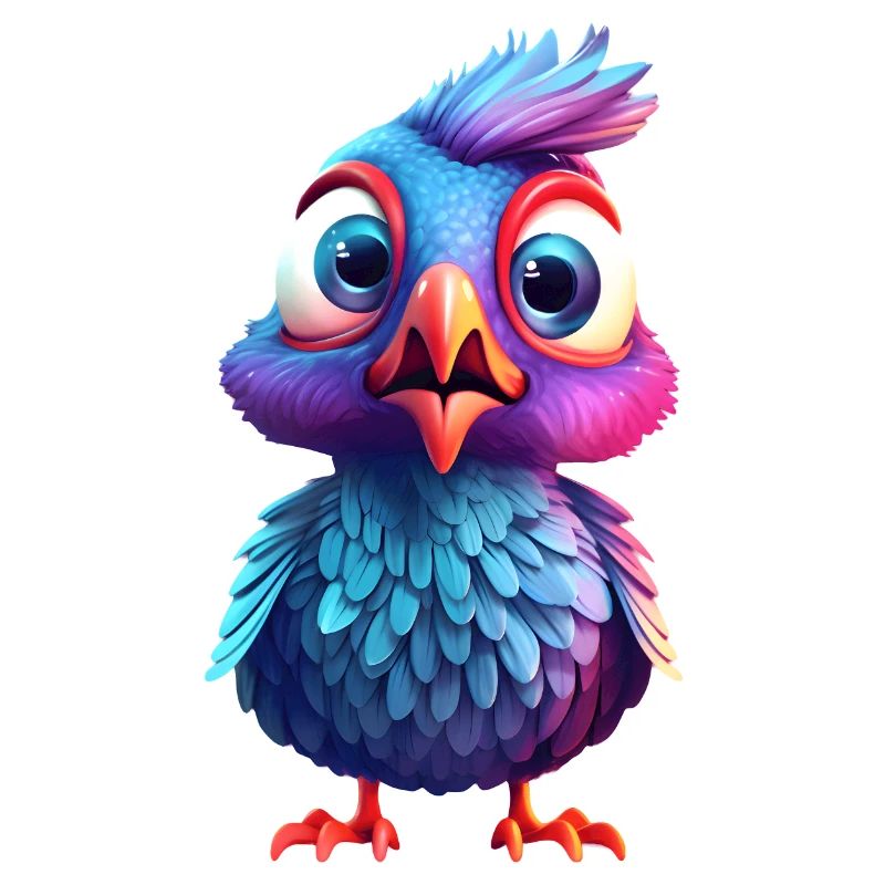 Bébé oiseau effrayé