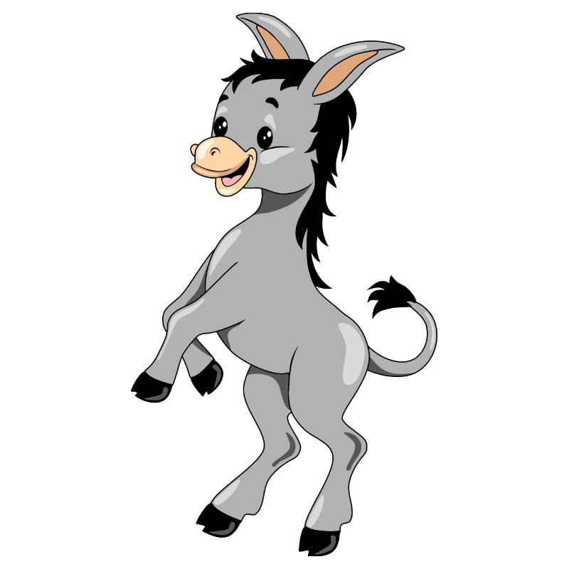 Happy dancing donkey