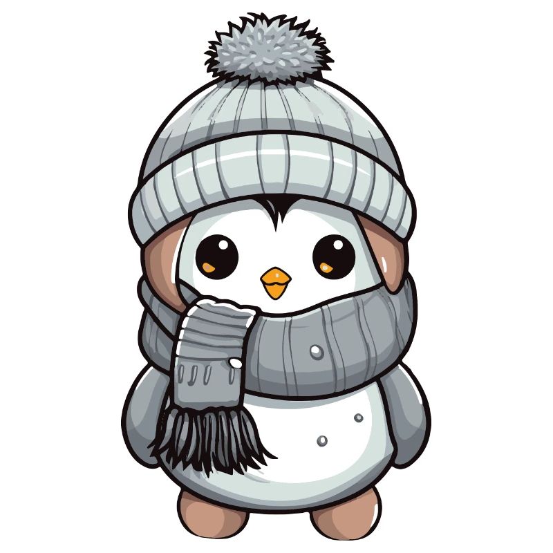 Penguin Winter Animal Cute Comic