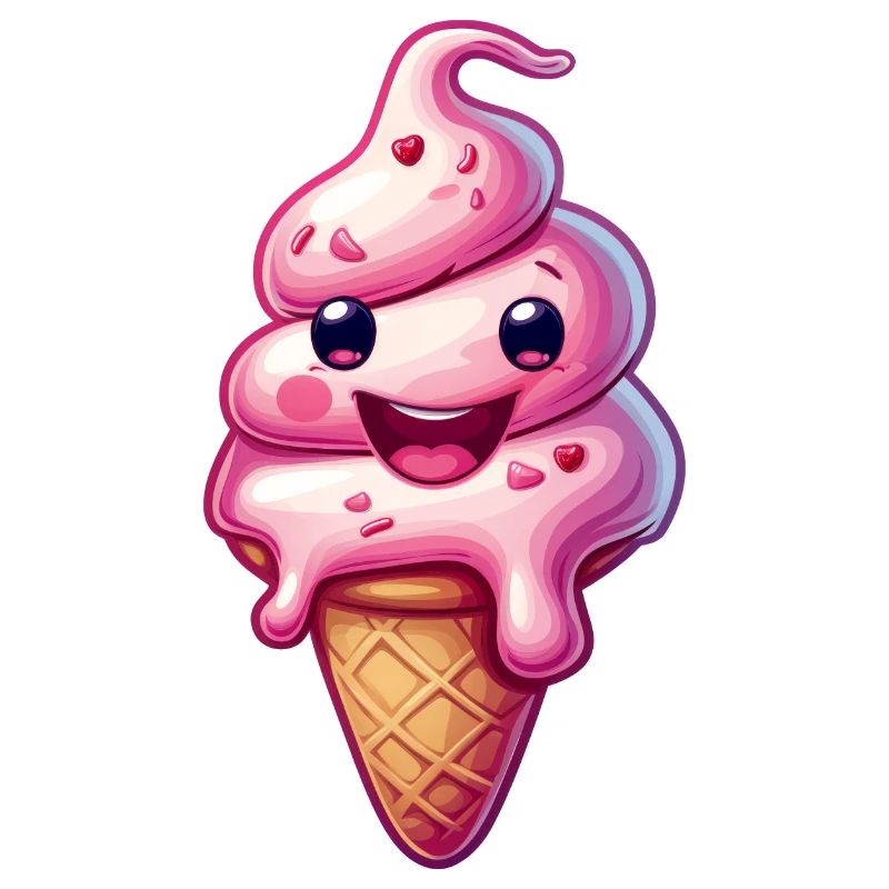 Smiling Ice Cream Creation
