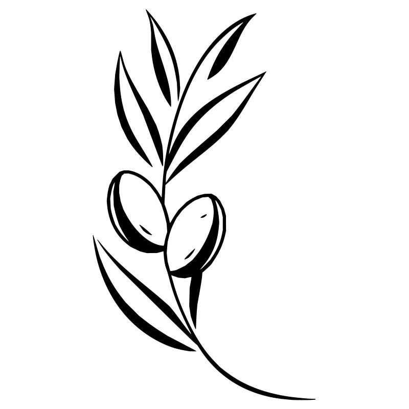 Olive Branch Leaf Personalizable
