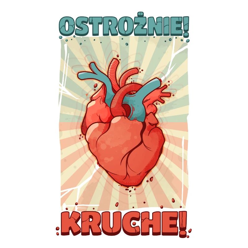 Sei vorsichtig! Zerbrechliches Herz!