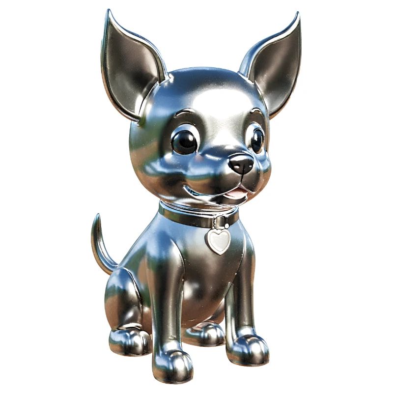 Chrome Hund Silber süß