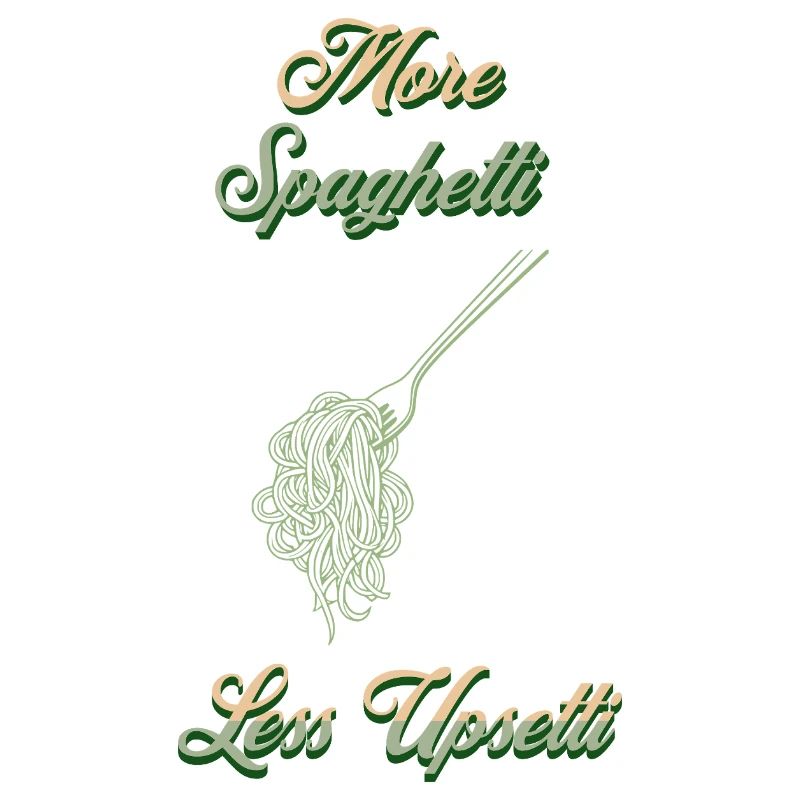 Plus de Spaghetti Upsetti Chef Imprimer Vert