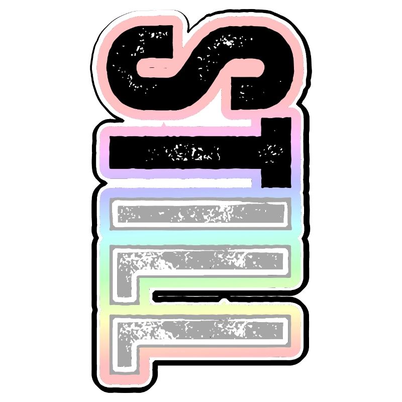 STILL ILL – pastel lettering with character