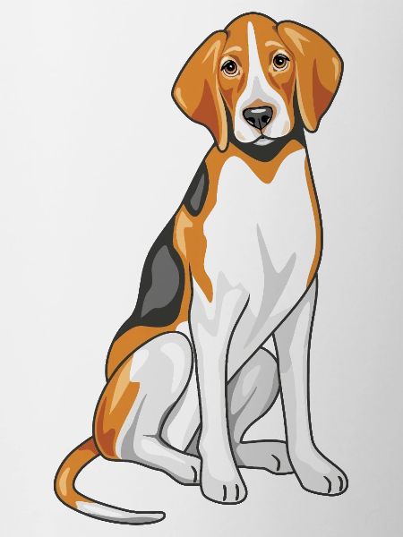 Sitting foxhound
