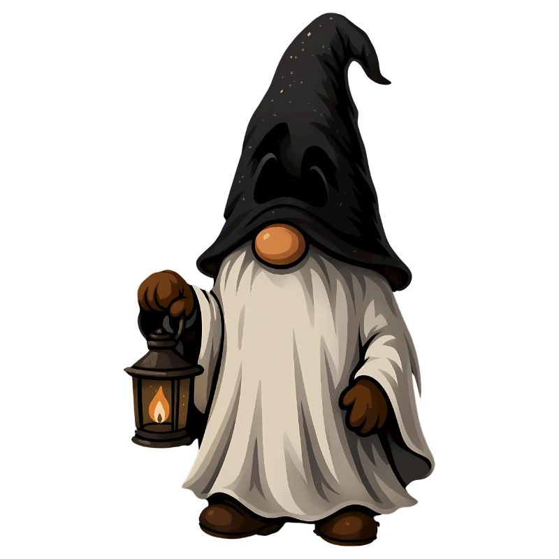 Sorcier de conte de fées avec lanterne