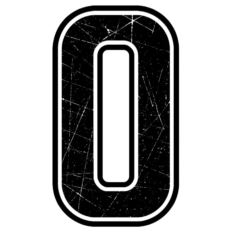 Black Grunge Null Sign