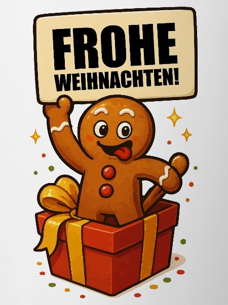 Gingerbread Man Merry Christmas