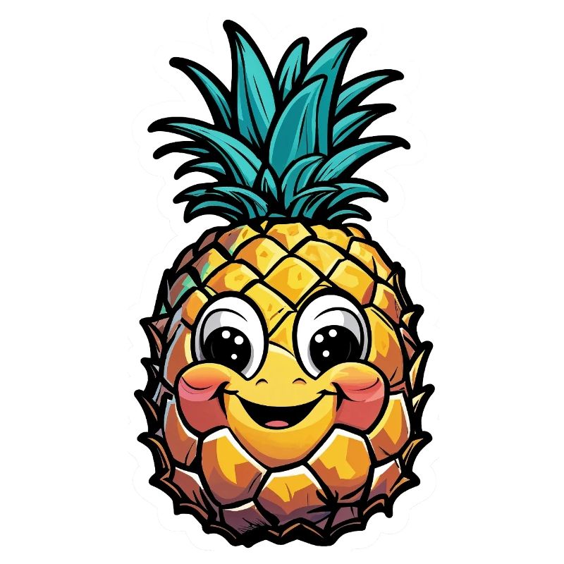 Smiling pineapple