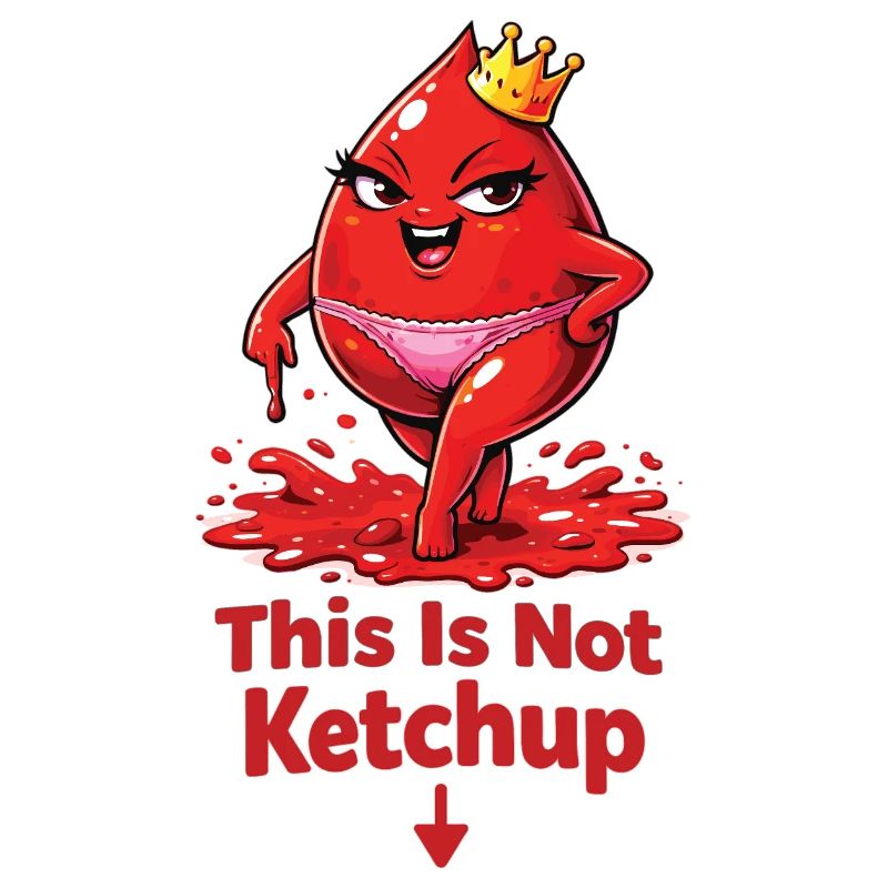This Is Not Ketchup – Funny Period Statement