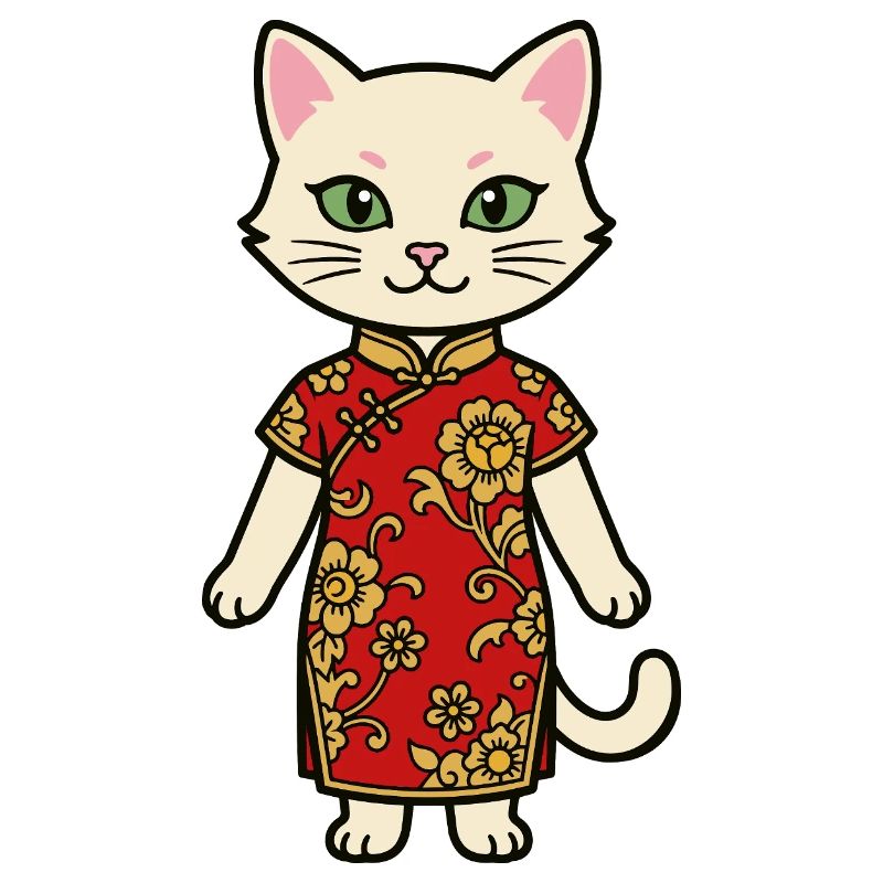 Chat de Chine de Shanghai