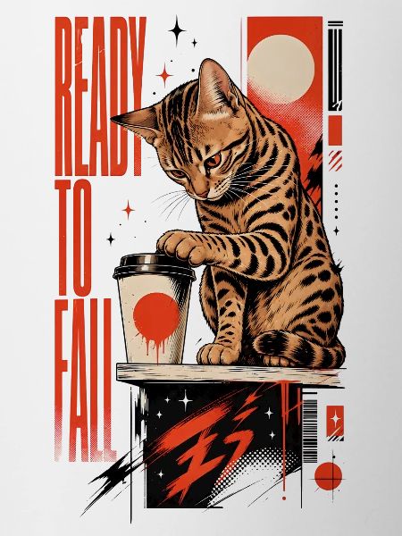 Ready to Fall – Cheeky Bengal Cat