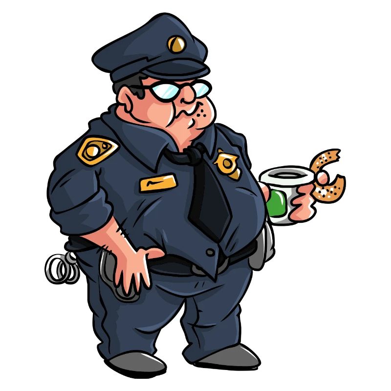 Dicker Polizist